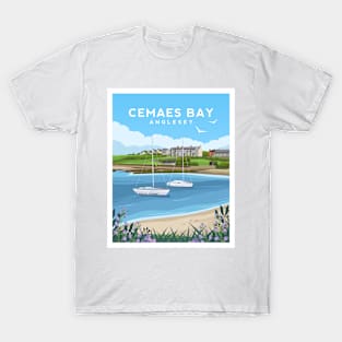 Cemaes Bay Beach, Anglesey North Wales T-Shirt